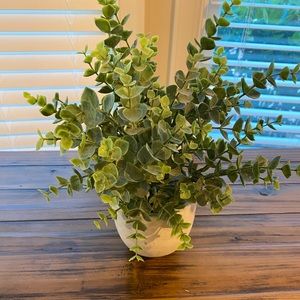 Small Decorative Faux Greenery Plant